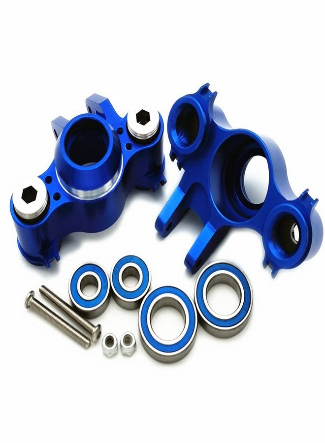 EPTNNASO Aluminum Steering Block Knuckle Arm W/Rubber Shielded Bearings -4PCS Blue for Traxxas 1/10 Old E-REVO EREVO Summit E-MAXX T-MAXX3.3 Slayer Pro 4X4 5334R - Image 4